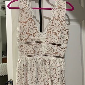 White lace dress